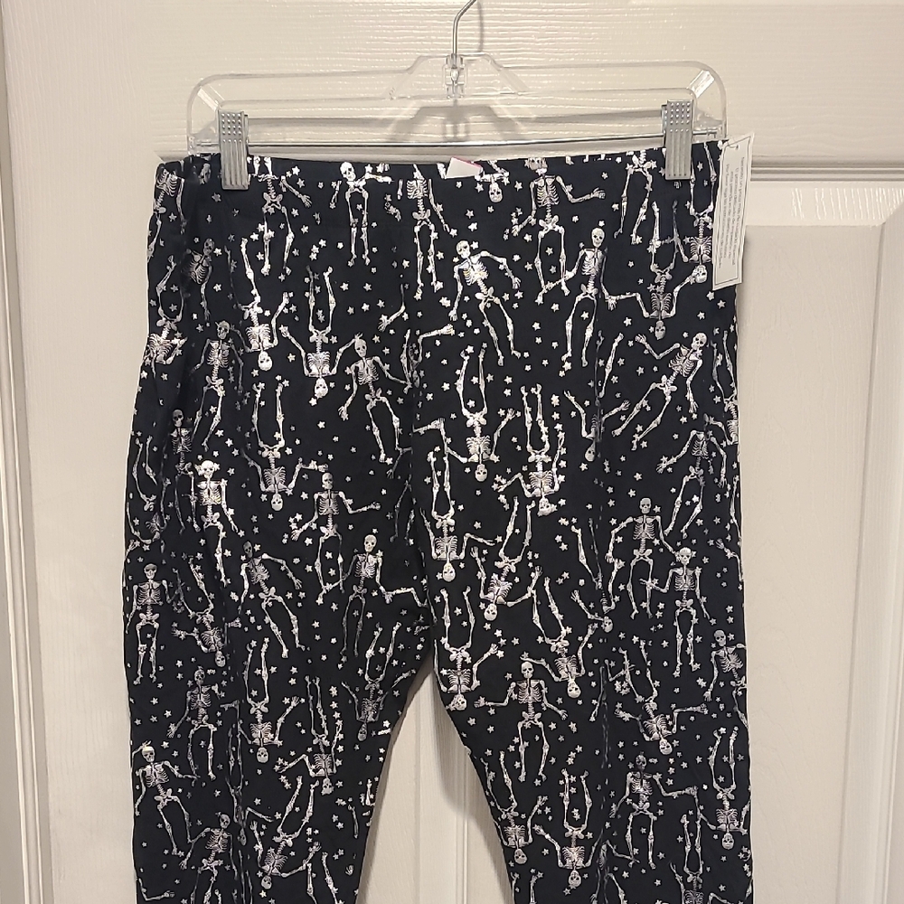 No Boundaries Black Skeleton Print Leggings